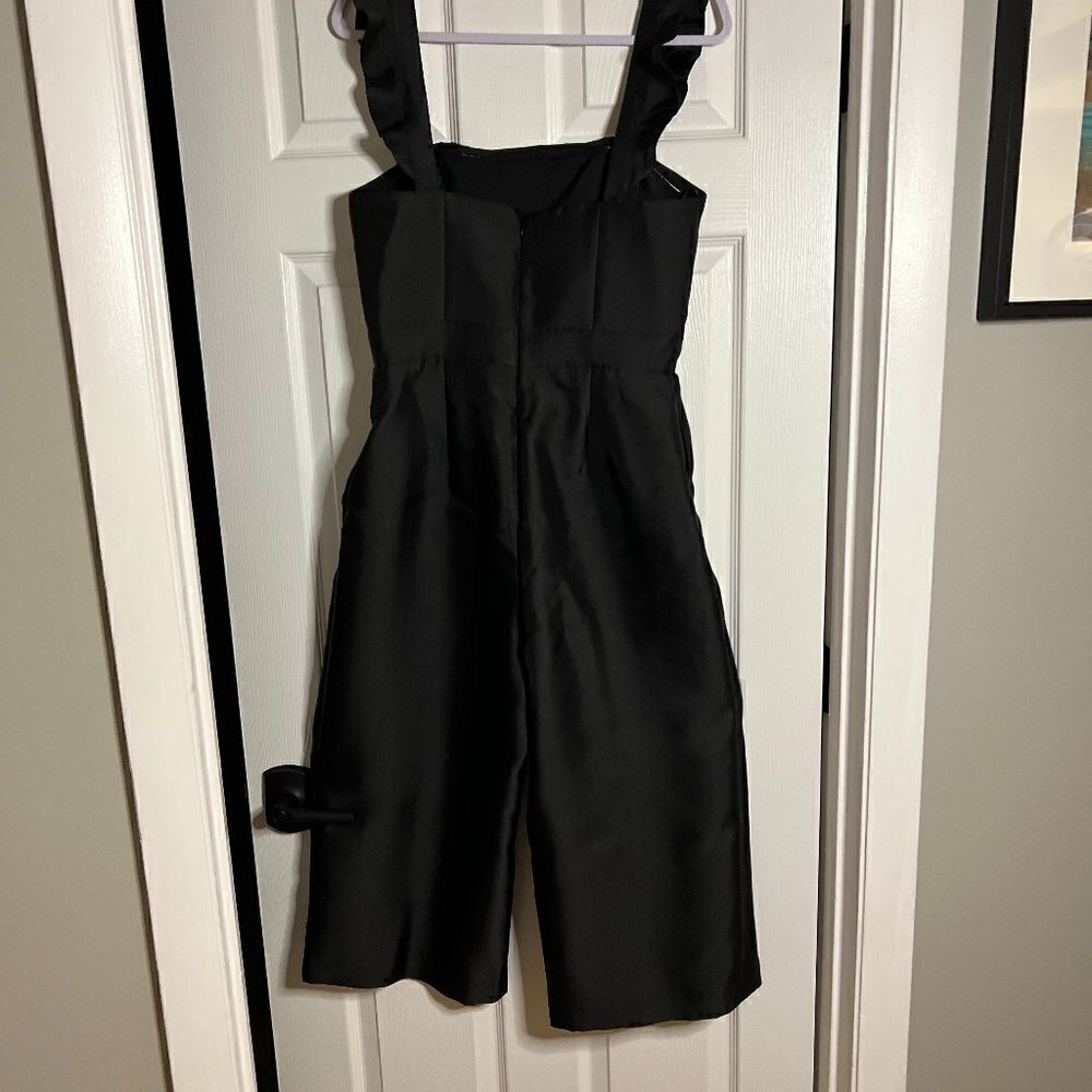 Hutch Wms Strapless Wide Leg Jumpsuit in Black Gazar Size 8 - Picture 12 of 12